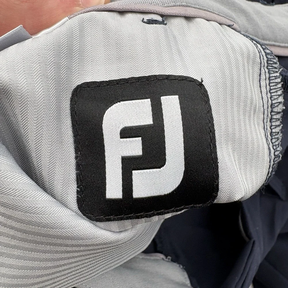 FootJoy Tour Fit Golf Pants Mens 40x32 Navy Blue Performance Stretch Chino 24491